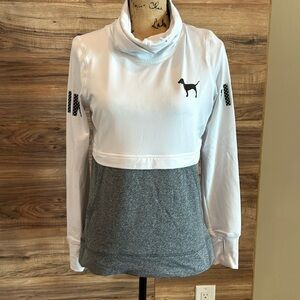 Pink white & gray hoodie